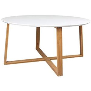 ASPECT Avery Coffee Table, Wooden Top, Legs (White/Bamboo, 80 Dia x 40 cm) ASPECT Avery Coffee Table, Wooden Top, Legs (White/Bamboo, 80 Dia x 40 cm)