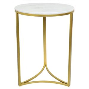 ASPECT Gabriella Accent Side Table, Marble Top Table (White) ASPECT Gabriella Accent Side Table, Marble Top Table (White)