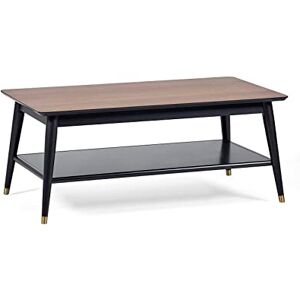 Julian Bowen Findlay Coffee Table With Shelf Walnut & Black Tables Julian Bowen Findlay Coffee Table With Shelf Walnut & Black Tables