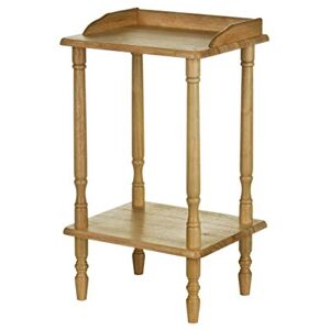 Premier Housewares Rubberwood Rectangle Console Table with Shelves Console Table Narrow Vintage Hall Table Telephone Table 62 X 36 X 29 Cm, Natural Premier Housewares Rubberwood Rectangle Console Table with Shelves Console Table Narrow Vintage Hall Table Telephone Table 62 X 36 X 29 Cm, Natural