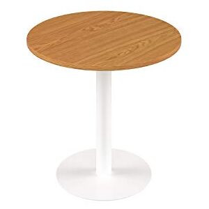 Office Hippo Circular Office Table, Sturdy & Robust Mid-Height Table Desk, Circular Work Table For Home Office, Versatile Desk Table For Canteen, Reception Area, 5 Year Guarantee Oak / White Office Hippo Circular Office Table, Sturdy & Robust Mid-Height Table Desk, Circular Work Table For Home Office, Versatile Desk Table For Canteen, Reception Area, 5 Year Guarantee Oak / White