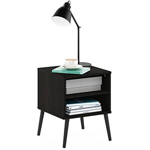 Furinno Claude Mid Century Style End Table with Wood Legs, Espresso Furinno Claude Mid Century Style End Table with Wood Legs, Espresso