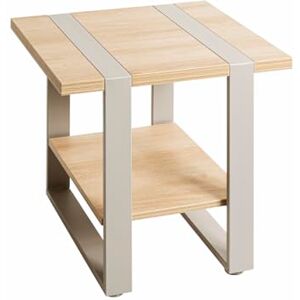 HAKU Möbel side table, oak, grey, metal, chipboard. Dimensions: W 45 x H 45 x D 45 cm. Style: Modern HAKU Möbel side table, oak, grey, metal, chipboard. Dimensions: W 45 x H 45 x D 45 cm. Style: Modern