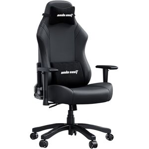 Anda Seat Luna Large Gaming Chair for Adults Ergonomic Reclining Video Game Chairs, PVC Leather Computer Home Office Chair, Heavy Duty Neck & Back Lumbar Support Black Folding Recliner Seat Anda Seat Luna Large Gaming Chair for Adults Ergonomic Reclining Video Game Chairs, PVC Leather Computer Home Office Chair, Heavy Duty Neck & Back Lumbar Support Black Folding Recliner Seat