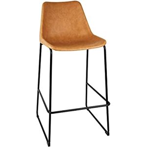 Bolero Rodeo High Stools with Back Support Camel Leather-Effect Seat Bar, Kitchen, Breakfast Stool FB885 Bolero Rodeo High Stools with Back Support Camel Leather-Effect Seat Bar, Kitchen, Breakfast Stool FB885