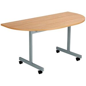 Office Hippo D-End Office Table, Sturdy & Stylish Tilting Table Desk, Work Table For Home Office, Versatile Desk Table For Meeting Room or Boardroom 5 Yr Guarantee Beech / Silver Office Hippo D-End Office Table, Sturdy & Stylish Tilting Table Desk, Work Table For Home Office, Versatile Desk Table For Meeting Room or Boardroom 5 Yr Guarantee Beech / Silver