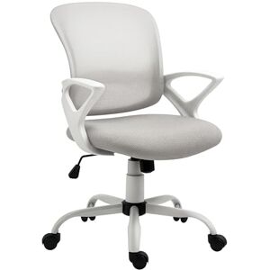 Vinsetto Office Chair, Ergonomic Computer Desk Chair, Swivel Work Task Mesh Chair with Lumbar Back Support, Adjustable Height, for Home Office Study, Grey Vinsetto Office Chair, Ergonomic Computer Desk Chair, Swivel Work Task Mesh Chair with Lumbar Back Support, Adjustable Height, for Home Office Study, Grey