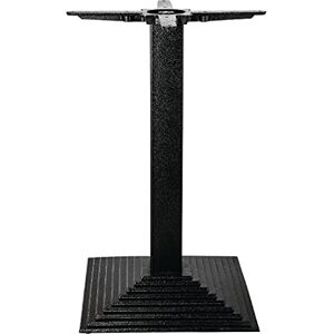 Bolero Cast Iron Step Square Table Base Durable Design with Adjustable Feet Perfect for Indoor & Outdoor Use In Restaurants, Homes or Cafes 720mmx425mmx425mm Bolero Cast Iron Step Square Table Base Durable Design with Adjustable Feet Perfect for Indoor & Outdoor Use In Restaurants, Homes or Cafes 720mmx425mmx425mm