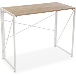 Versa Jack Desk Table for the Computer, Table for the Room or Study, Folding, Measurements (H x L x W) 74 x 45 x 90 cm, Wood and Metal, Colour White Versa Jack Desk Table for the Computer, Table for the Room or Study, Folding, Measurements (H x L x W) 74 x 45 x 90 cm, Wood and Metal, Colour White