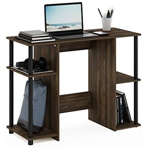 Furinno JAYA Compact Computer Desk, Writing Desk, Study Desk, Columbia Walnut/Black Furinno JAYA Compact Computer Desk, Writing Desk, Study Desk, Columbia Walnut/Black