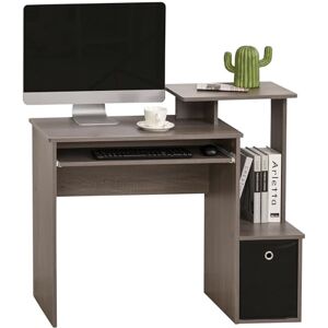 HOMCOM Computer Desk with Sliding Keyboard Tray Storage Drawer Shelf Home Office Workstation Grey 100 x 40 cm HOMCOM Computer Desk with Sliding Keyboard Tray Storage Drawer Shelf Home Office Workstation Grey 100 x 40 cm