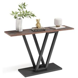 LITTLE TREE Console Table Hallway Table for Entryway 43 Inch Sofa Table Entryway Tables for Living Room, Rustic Brown LITTLE TREE Console Table Hallway Table for Entryway 43 Inch Sofa Table Entryway Tables for Living Room, Rustic Brown