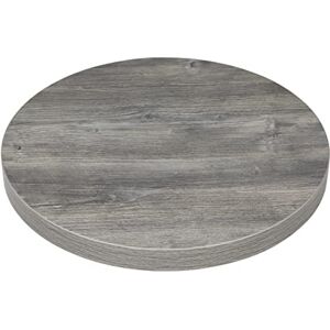 Bolero Pre-Drilled Round Melamine Table Top 600mm, Ash Grey, Ash-wood Effect, High Heat Resistant FT292 Bolero Pre-Drilled Round Melamine Table Top 600mm, Ash Grey, Ash-wood Effect, High Heat Resistant FT292