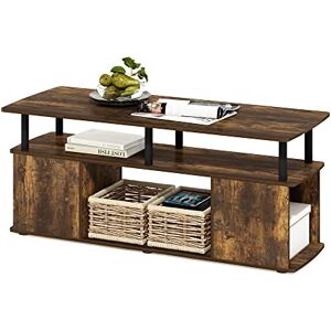 Furinno Utility Design Coffee Table, Amber Pine, 48 (D) x 119.9 (W) x 51.1 (H) cm Furinno Utility Design Coffee Table, Amber Pine, 48 (D) x 119.9 (W) x 51.1 (H) cm