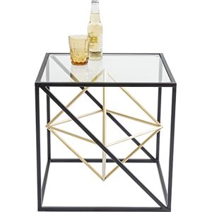 KARE Design Side Table Prisma, Black/Gold, Steel, Elegant, Coffee Table, Room Decor, Home Decor for Living Room, Bedroom, Hallway, 45x45x45 cm (H/W/D) KARE Design Side Table Prisma, Black/Gold, Steel, Elegant, Coffee Table, Room Decor, Home Decor for Living Room, Bedroom, Hallway, 45x45x45 cm (H/W/D)