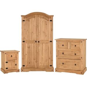 Seconique Corona Trio Set in Distressed Waxed Pine Seconique Corona Trio Set in Distressed Waxed Pine