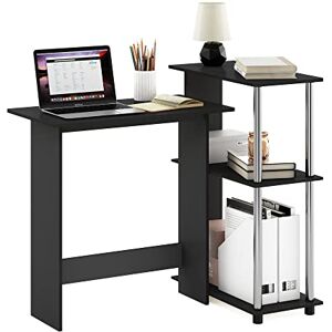Furinno Abbott Corner Computer Desk - Space-saving, with Bookshelf Furinno Abbott Corner Computer Desk - Space-saving, with Bookshelf