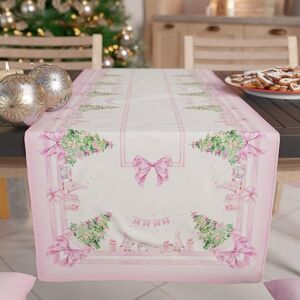 PETTI Artigiani Italiani - Pink Gnome Christmas Table Runner - Christmas Table Runner PETTI Artigiani Italiani - Pink Gnome Christmas Table Runner - Christmas Table Runner