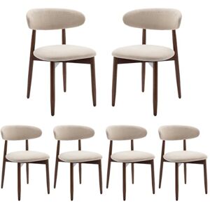 COLAMY Modern Dining Chairs Set with Wooden Legs – Upholstered Fabric Dining Room Chairs with Curved Backrest, Soft Cushion Seat, and Sturdy Rubberwood Frame for Kitchen, Living Room, or Café COLAMY Modern Dining Chairs Set with Wooden Legs – Upholstered Fabric Dining Room Chairs with Curved Backrest, Soft Cushion Seat, and Sturdy Rubberwood Frame for Kitchen, Living Room, or Café
