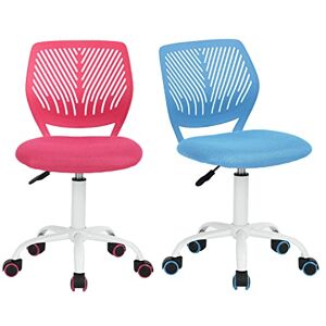 FurnitureR 2PCS Writing Task Chair Ergonomic Kids Teens Boys Girls Twins Study Chair Adjustable Height Swivel Computer Laptop Desk Chair for Home,Office,Study Room FurnitureR 2PCS Writing Task Chair Ergonomic Kids Teens Boys Girls Twins Study Chair Adjustable Height Swivel Computer Laptop Desk Chair for Home,Office,Study Room