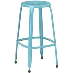 Premier Housewares Disc Stool, Metal, Blue, Set of 4 Premier Housewares Disc Stool, Metal, Blue, Set of 4