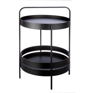 Casablanca modernes Design Casablanca Level Side Table, Metal, Round, Black, Height 62 cm x Diameter 42 cm Casablanca modernes Design Casablanca Level Side Table, Metal, Round, Black, Height 62 cm x Diameter 42 cm