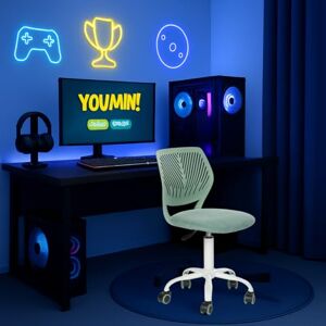 FurnitureR Ergonomic Computer Gaming Chair Home Entertainment Video and Computer Game,E-Sports Leisure Time Play for Teen Boy Girl,Height Adjustable with Lumbar Support,360 Swivel Caster,aqua FurnitureR Ergonomic Computer Gaming Chair Home Entertainment Video and Computer Game,E-Sports Leisure Time Play for Teen Boy Girl,Height Adjustable with Lumbar Support,360 Swivel Caster,aqua