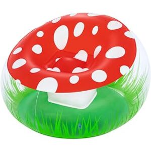 Bestway Mighty Mushroom Kids Inflatable Air Chair, Red Bestway Mighty Mushroom Kids Inflatable Air Chair, Red
