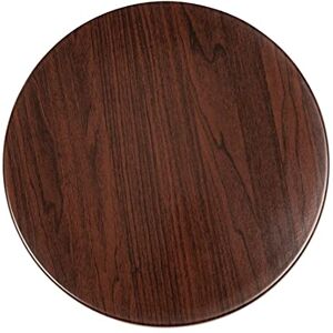 Bolero Pre-drilled Round Table Top in Dark Brown 600(W) x 600(D) mm Bolero Pre-drilled Round Table Top in Dark Brown 600(W) x 600(D) mm