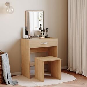 Vida Designs Dressing Table Isla 1 Drawer Mirror & Stool Bedroom Set Makeup Vanity Cosmetics Storage Desk Dresser Furniture Pine Vida Designs Dressing Table Isla 1 Drawer Mirror & Stool Bedroom Set Makeup Vanity Cosmetics Storage Desk Dresser Furniture Pine
