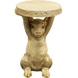 KARE Design Side Table Animal Pig, Gold, 34cm Diameter, Modern, Animal Motif, Gift Idea, Small Sofa Side Table, Round Bedside Table, Room Decor, Home Decoration for Living Room KARE Design Side Table Animal Pig, Gold, 34cm Diameter, Modern, Animal Motif, Gift Idea, Small Sofa Side Table, Round Bedside Table, Room Decor, Home Decoration for Living Room