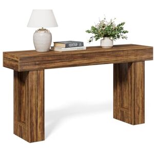 LITTLE TREE 63-Inch Long Console Tables for Entryway, Large Sofa Table Behind Couch, Wooden Entry Foyer Hallway Table, Industrial Console Sofa Tables for Living Room, Rustic Brown LITTLE TREE 63-Inch Long Console Tables for Entryway, Large Sofa Table Behind Couch, Wooden Entry Foyer Hallway Table, Industrial Console Sofa Tables for Living Room, Rustic Brown