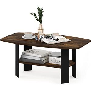 Furinno Simple Design Coffee Table, Side Table, Amber Pine/Black, 54.9 (D) x 90.2 (W) x 39.9 (H) cm (11179APBK) Furinno Simple Design Coffee Table, Side Table, Amber Pine/Black, 54.9 (D) x 90.2 (W) x 39.9 (H) cm (11179APBK)