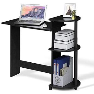 Furinno Compact Computer Desk with Shelves - Computer Desk Furinno Compact Computer Desk with Shelves - Computer Desk