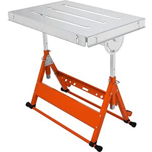 VEVOR Welding Table 30" x 20", 400lbs Load Capacity Steel Welding Workbench Table on Wheels, Folding Work Bench with Three 1.1" Slot, 3 Tilt Angles, Adjustable Height, Retractable Guide Rails VEVOR Welding Table 30" x 20", 400lbs Load Capacity Steel Welding Workbench Table on Wheels, Folding Work Bench with Three 1.1" Slot, 3 Tilt Angles, Adjustable Height, Retractable Guide Rails