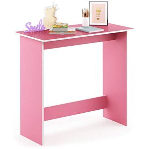 Furinno Simplistic Computer Desk, Study Desk, Writing Desk, Pink/White,39.1 (D) x 79.5 (W) x 75.7 (H) cm Furinno Simplistic Computer Desk, Study Desk, Writing Desk, Pink/White,39.1 (D) x 79.5 (W) x 75.7 (H) cm