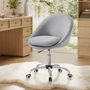SONGMICS Office Chair, Swivel Chair, Desk Chair, Cotton-Linen Fabric, Foam Padding, Adjustable Height, for Home Office, Study, Bedroom, Dove Grey OBG020G11 SONGMICS Office Chair, Swivel Chair, Desk Chair, Cotton-Linen Fabric, Foam Padding, Adjustable Height, for Home Office, Study, Bedroom, Dove Grey OBG020G11