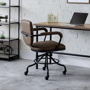 Julian Bowen Gehry Upholstered Office Chair Brown & Black Chairs Julian Bowen Gehry Upholstered Office Chair Brown & Black Chairs