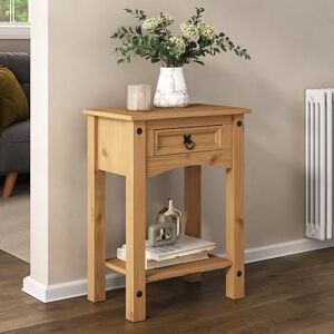 Mews Corona Console Table 1 Drawer Hall Table Mexican Solid Pine Wood Mews Corona Console Table 1 Drawer Hall Table Mexican Solid Pine Wood