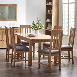 Julian Bowen Mallory Extending Dining Table, Oak, 76 x 180 x 90 Julian Bowen Mallory Extending Dining Table, Oak, 76 x 180 x 90