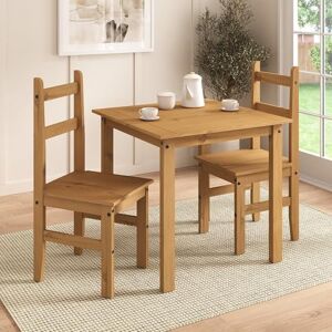 Mews Corona Dining Set 2 Seater Solid Mexican Pine Wood Dining Table With 2 Chairs Mews Corona Dining Set 2 Seater Solid Mexican Pine Wood Dining Table With 2 Chairs