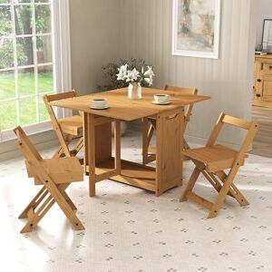 Mews Corona Butterfly Dining Set 4 Seat Folding Drop Leaf Table Solid Mexican Pine Santos Mews Corona Butterfly Dining Set 4 Seat Folding Drop Leaf Table Solid Mexican Pine Santos