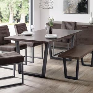 Julian Bowen Brooklyn Dining Table, Dark Oak Julian Bowen Brooklyn Dining Table, Dark Oak