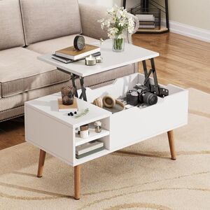 YITAHOME Lift Top Coffee Table with Hidden Compartment, Adjustable Storage Shelf, Spring Lifter, Coffee Table with Storage for Living Room, 80x40x61.5cm YITAHOME Lift Top Coffee Table with Hidden Compartment, Adjustable Storage Shelf, Spring Lifter, Coffee Table with Storage for Living Room, 80x40x61.5cm
