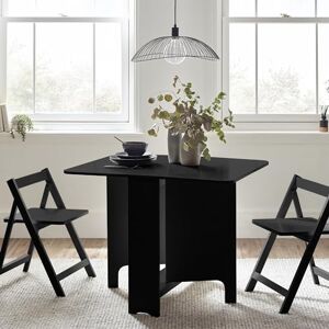 Julian Bowen Gatan Small Gateleg Table With 2 Chairs-Black, Wood, 70 x 80 x100 Julian Bowen Gatan Small Gateleg Table With 2 Chairs-Black, Wood, 70 x 80 x100