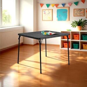 FurnitureR Classroom Activity Foldable Table Multi-Purpose Activity Table for Education, Easy to Move, Durable Construction,Black FurnitureR Classroom Activity Foldable Table Multi-Purpose Activity Table for Education, Easy to Move, Durable Construction,Black