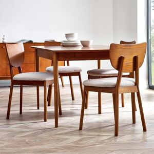 Julian Bowen Set of 2 Lowry Dining Chairs, Cherry Ash, 81 x 54 x 49cm Julian Bowen Set of 2 Lowry Dining Chairs, Cherry Ash, 81 x 54 x 49cm