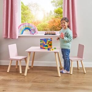 Liberty House Toys Kids Pink and Pinewood Table and 2 Chairs Set, Kids Wooden Table and Chairs, Children’s Playroom, Kids Furniture, Natural, Children's Table and Chairs, H440 x W600 x D600mm, TF6163 Liberty House Toys Kids Pink and Pinewood Table and 2 Chairs Set, Kids Wooden Table and Chairs, Children’s Playroom, Kids Furniture, Natural, Children's Table and Chairs, H440 x W600 x D600mm, TF6163
