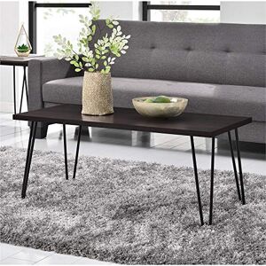 Ameriwood Home Owen Retro Coffee Table, laminated Particleboard, Brown, 42.7cm (H) x 106.6cm (W) x 49.51cm (D) Ameriwood Home Owen Retro Coffee Table, laminated Particleboard, Brown, 42.7cm (H) x 106.6cm (W) x 49.51cm (D)