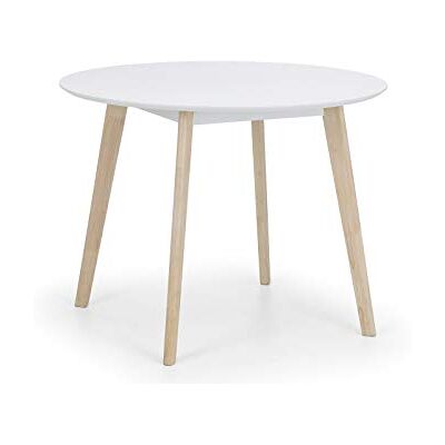 Julian Bowen Casa 100cm White Limed Oak Dining Table - Dining Table Julian Bowen Casa 100cm White Limed Oak Dining Table - Dining Table